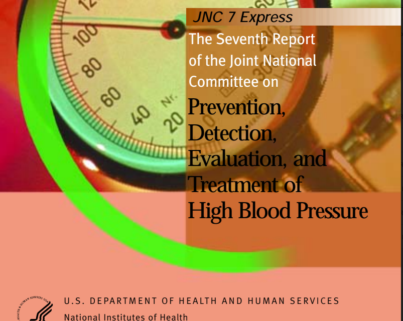 Prevention, Detection, Evaluation, and Treatment of High Blood Pressure